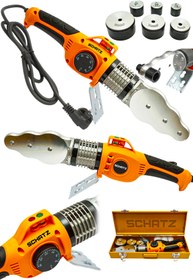 Resim Schatz Profesyonel 1000 Watt Sjs Metal Şanzıman Pprc Pvc Boru Kaynak Makinesi Turuncu 