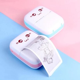Resim Mavi Termal Cep Yazıcısı Mini Printer 