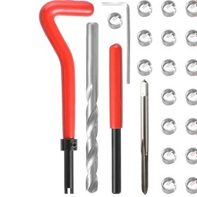 Resim Symbee M4 0.7 Konik Diş Tamir Seti - 304 Paslanmaz Çelik, Otomobil Tamiri İçin, Taşınabilir Çanta, Dayanıklı Malzeme 