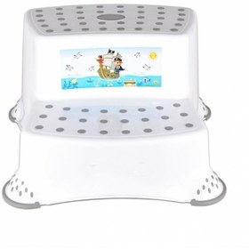 Resim Genel Markalar Kaydırmaz Çocuk Taburesi Çift Basamaklı Gri Cm520, Çocuk Lavabo Basamağı 