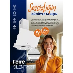 Resim Afm Tech ve Ferre Marka Lq Sessiz Beyaz Vitro Elektrikli Ankastre Set (D064-SA+FC-07 SETÜSTÜ+FM7701 