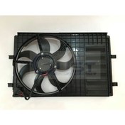 Resim GUST Fan Motoru Davlumbazlı Volkswagen Polo V 1.2-1.4-1.6 2009>/skoda Fabıa Iı 1.2-1.4- Uyumlu 