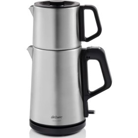 Resim Arzum 2200W Çelik Çay Makinesi, Kolay Demleme ve Sıcak Tutma Özelliği 