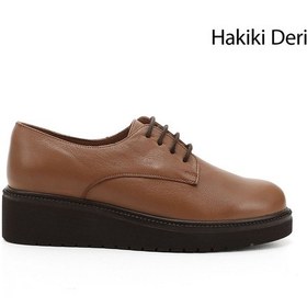 Resim Gönderi R Kadın Taba Antik Bağcıklı Dolgu Taban Hakiki Deri Ayakkabı Gdza13424282 Taba 