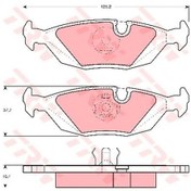 Resim TRW GDB299 Fren Balatası Arka Bmw 3 E30 Bmw 5 E28 Bmw 6 E24 Bmw 7 E23 M5 E28 