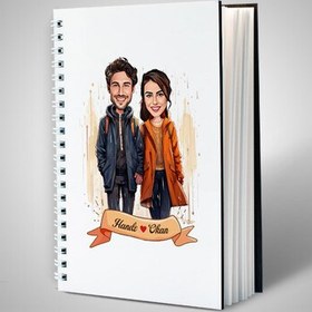 Resim Eylül Ayında Aşk Karikatürlü Defter 