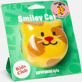 Resim Eat My Socks Smiley Cat Çocuk Çorap 
