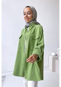 Resim Soft Gömlek - Yeşil 