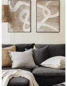 Resim 2 Parça Ahşap Çerçeve Görünümlü Mdf Tablo Seti 20x30 Cm - Model 24 - Ersy2mdfmodel24 