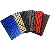 Resim Chuangyinshop 1 Adet Pvc Oto Taban Halısı A-brown Kaymaz Aşınmaya Dayanıklı Elmas Desenli Sol Direksiyon Uyumlu 9.69x6.1inch 