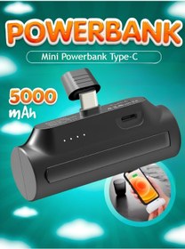 Resim nextbuy Mini Güç Bankası 5000mah Harici Pil Kablosuz Powerbank Samsung Xiaomi Type-c Taşınabilir Şarj Cihazı 