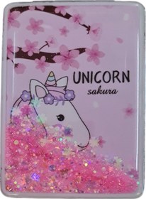 Resim Gigi Panda Unicorn Sakura Yazılı Katlanır Dikdörtgen Makyaj Aynası 