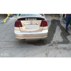 Resim Honda Civic Uyumlu 2002-2006 Siyah Yarasa Spoyler Sry 