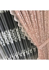 Resim Fon Perde Tül Fon 1 Takım 2 Adet Şeklinde 