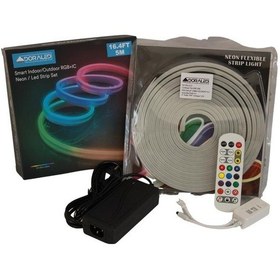 Resim 6x12mm Rgb Pixel Neon Set Tuya Destekli Uzaktan Kumandalı Ws2811 Magic Neon 