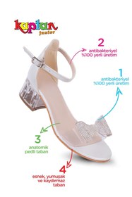 Resim KAPTAN JUNIOR Kız Çocuk Topuklu Abiye Ayakkabı Pssk 505 