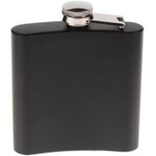 Resim shopwave Siyah 9 oz Çelik Cep İçki Kanyak Matarası 