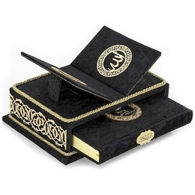 Resim Rayiha Serisi Masa Rahleli Orta Boy Kuranı Kerim-siyah 