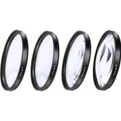 Resim 4 Adet 1 +2 +4 +10 Lens Torbası Aksesuarları ile 52MM 