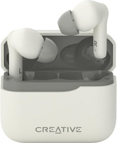 Resim CREATIVE Zen Air Plus Hafif Gerçek Kablosuz Kulak İçi Bluetooth LE Audio, Hibrit Aktif Gürültü Engelleme, Ortam Modu, 32 Saate Kadar Toplam Çalma Süresi, 6 Mikrofon 
