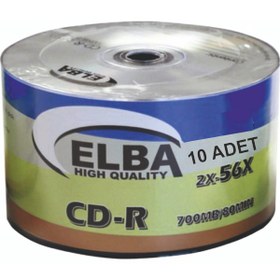 Resim ELBA Cd-r 700mb 80dk. 56x - 10 Adet ( Tekli ) 