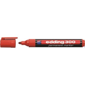 Resim Edding 300 Kırmızı Permanent Marker Kalem Kırmızı 