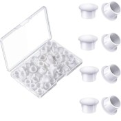 Resim Seeppitous 150 Adet 10MM (3/8 Inç) Delik Tapaları Için Plastik Fişler Kapı Vidalı Koltuk Dolabı Dolap Rafı Için Vidalı Delik Tapaları (Yurt Dışından) 