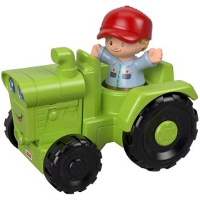 Resim Fisher Price Little People Araçlar Biçerdöver Traktör GGT33-GGT39 