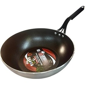 Resim Endüstriyel Wok Tava Yanmaz Yapışmaz 30 Cm 