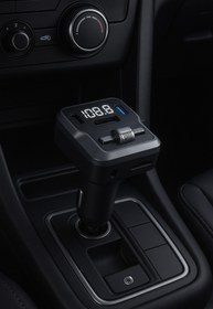 Resim yumax Bluetooth FM Transmitter Araç Kiti C66 | 30W Hızlı Şarj, USB/SD/MP3, Tüm Araçlara Uyumlu 