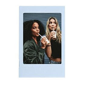 Resim Fujifilm Instax Mini Film Uyumlu Katlanabilir Mavi Fotoğraf Çerçevesi 