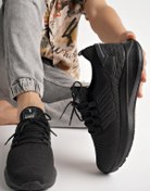 Resim Muggo Montag Garantili Günlük Ortopedik Kaymaz Taban Bağcıklı Çizgili Erkek Sneaker Spor Ayakkabı 