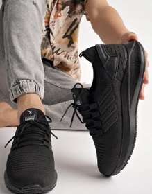 Resim Muggo Montag Garantili Günlük Ortopedik Kaymaz Taban Bağcıklı Çizgili Erkek Sneaker Spor Ayakkabı 