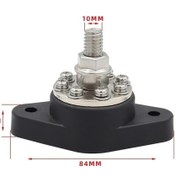 Resim Wondernest 3/8 İnç M10 Rv Yat 8 Yollu Terminal Saplaması, 2 Adet M5x20 Vidalı Kırmızı Kırmızı 