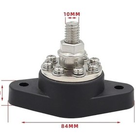 Resim Wondernest 3/8 İnç M10 Rv Yat 8 Yollu Terminal Saplaması, 2 Adet M5x20 Vidalı Kırmızı Kırmızı 