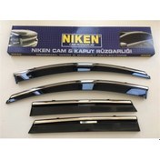 Resim Nissan Qashqai Kromlu Cam Rüzgarlığı Krom Rüzgarlık 2007 - 2013 
