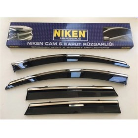 Resim Nissan Qashqai Kromlu Cam Rüzgarlığı Krom Rüzgarlık 2007 - 2013 