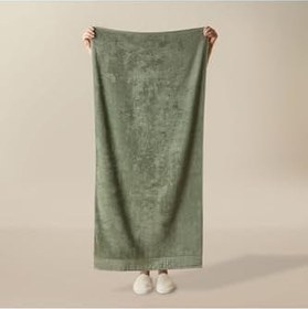 Resim Bella Keten Runner - Hardal - 50X140 Cm 