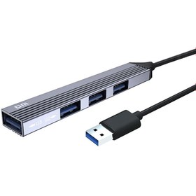 Resim DM CHB056 USB 3.0 to 4 Portlu 3*USB 2.0 1*USB 3.0 Hub Çoklayıcı 15 CM 