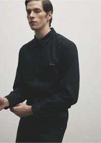 Resim Mavi - Roy Lux Black Nights Koyu Gri Denim Gömlek 0210496-82410 Gri 