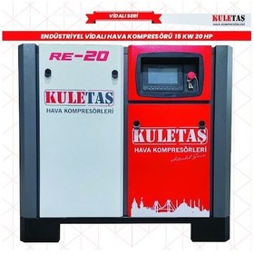 Resim Kuletaş RE-20 Endüstriyel Vidalı Hava Kompresörü 20 Hp 