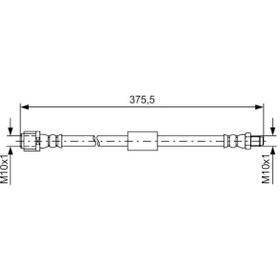 Resim BOSCH 1987481608 Fren Hortumu Arka X218 12-17 C218 11-17 W212 09-15 S212 09-16 2124200448 (WA421821) 