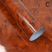 Resim Besthome1 11.81x39.37 Inç Ahşap Desenli Pvc Araç İç Dekorasyon Su Geçirmez Vinil Film Kırmızı Kahverengi 