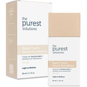 Resim The Purest Solutions Matte Touch SPF50+ Sebum Dengeleyici ve Matlaştırıcı Serum Fondöten 30 ml - Light to Medium 