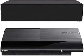 Resim BJYasoppu PS3 için Toz Kapağı, Çizilmeye Dayanıklı, Playstation 3 Konsolları için Su Geçirmez Koruyucu Kılıf (Siyah) 
