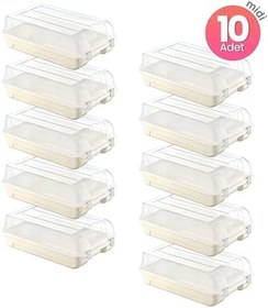 Resim Smartware 10'Lu Set Kadın Latte Ayakkabı Kutusu 