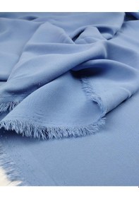 Resim Mavi Renkte Krep Kumaş En 140 Cm X Boy 100 Cm -9572 Mavi 