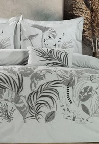 Resim Jadore Çift Kişilik Comforter Set/Gri Gri 240 x 260 