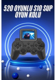 Resim Mey İthalat 2.4 İnç Ekran 520 Oyunlu Retro Temalı Kablosuz Oyun Kolu El Atarisi 