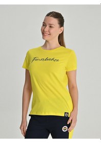 Resim Kadın Trend Fenerbahçe Tshırt Sarı 